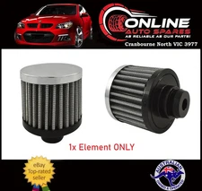 Chrome Push Type Rocker Cover Breather Filter Holden 6cyl V8 253 308 202 186 179