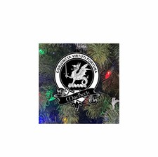 MacBeth Family Crest Christmas Ornament Laser Engraved Scottish Clan Gift