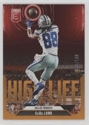2025 Panini Donruss Elite High Life Orange 63/199 CeeDee Lamb #10 1nw3