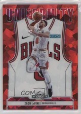 2020 Panini Contenders Optic Uniformity Red Cracked Ice Prizm Zach LaVine 17yz