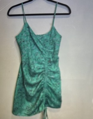 Lovers + Friends Alice Mini Dress In Parakeet Ditsy Floral Print Green XXS