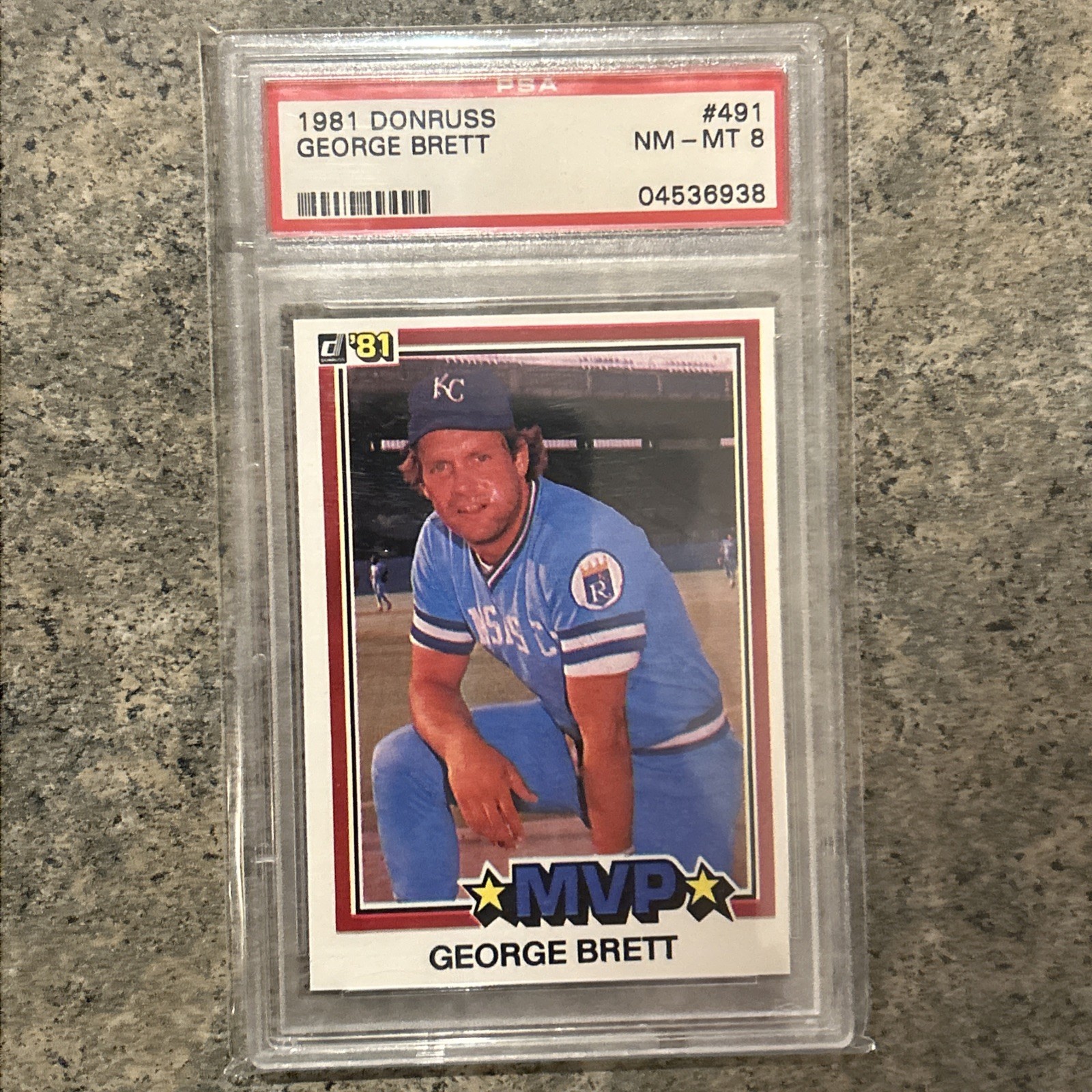 1981 Donruss George Brett #491 NM-MT Psa 8