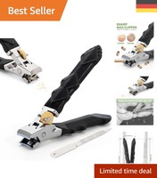 Edelstahl Nagelknipser Mit Ergonomischem Griff – FüR Erwachsene Und Senioren
