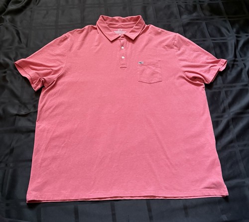 Vineyard Vines Edgartown Mens 2XL Pique Performance Polo Shirt Stretch