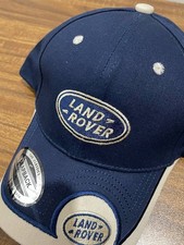 Land Rover Men's Adjustable Baseball Cap Navy Curved Brim Sports Hat - New 2026