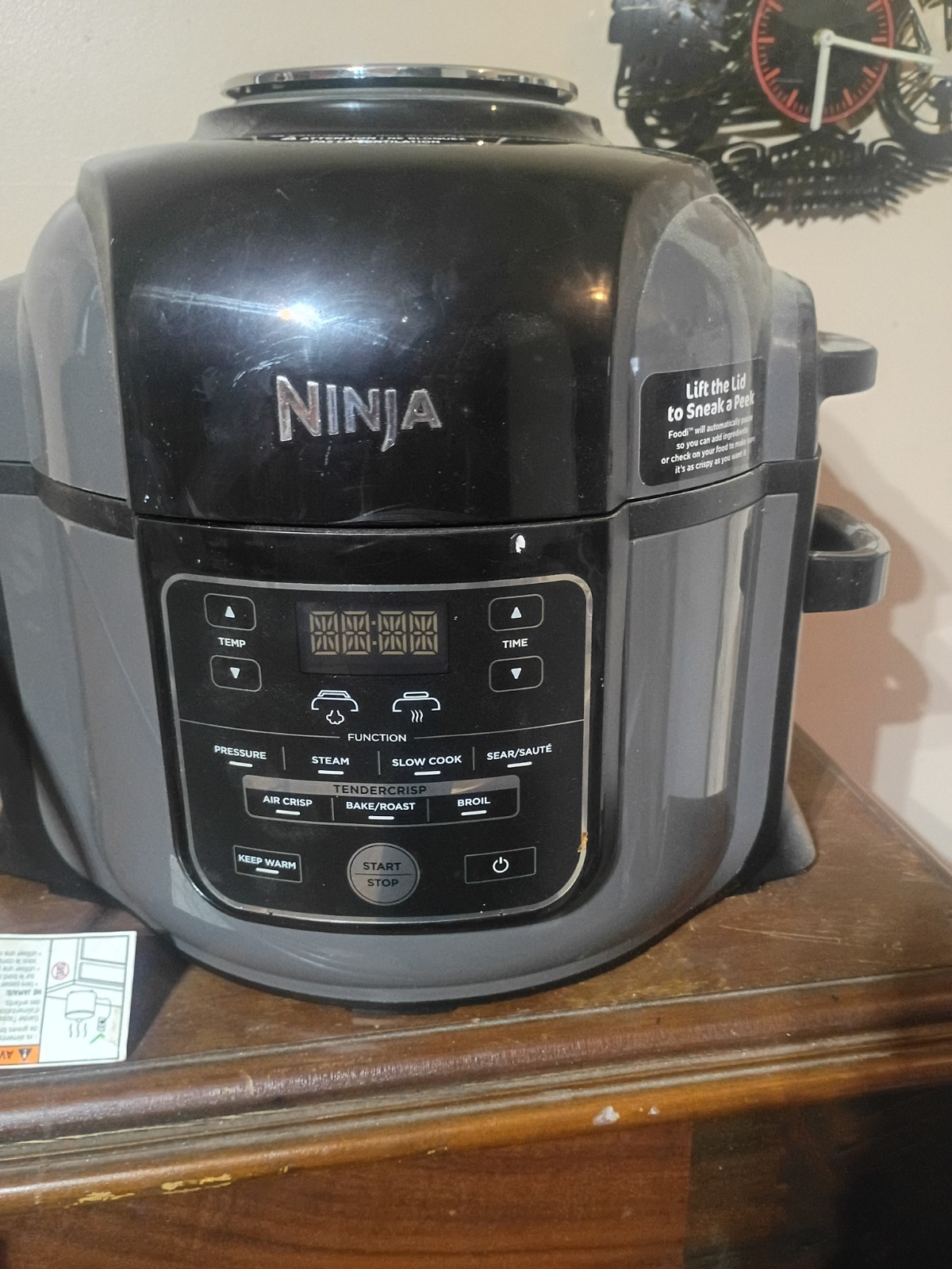 6.5 Qt Air Crisp Digital Timer Black/gray