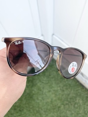 New Ray Ban Erika Polarized RB4171 4171 Havana Brown Gradient Lens Size 54/18