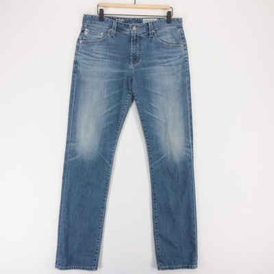 AG Adriano Goldschmied The Graduate Jeans Mens 32 Blue Tailored Leg Stretch