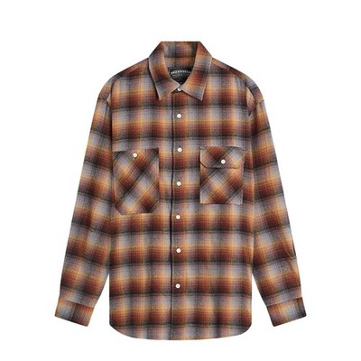 Frizmworks Flanell Karo Arbeitshemd Brown Sky