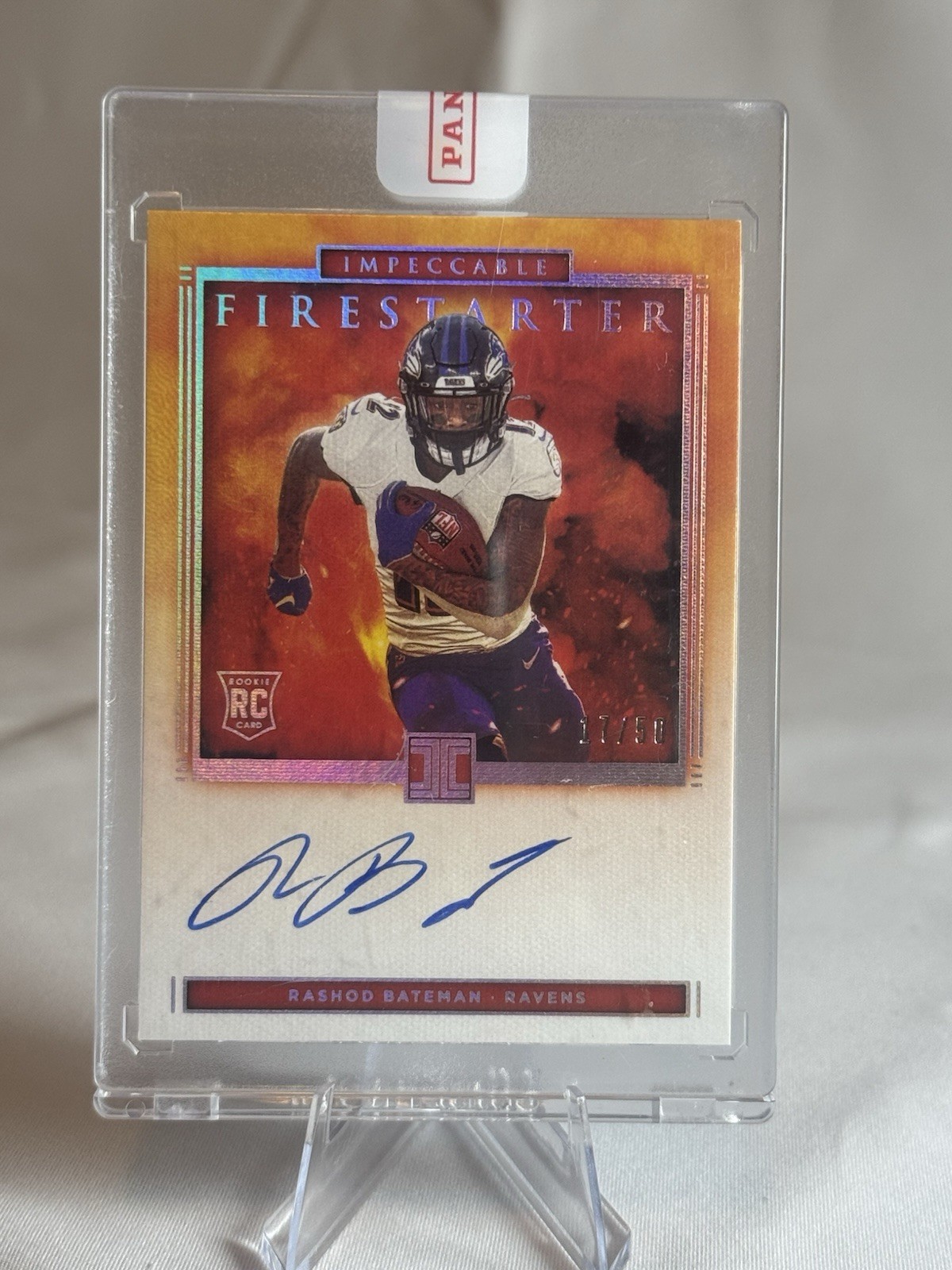 Rashod Bateman Panini Impeccable Firestarter Signatures #FSRB Base