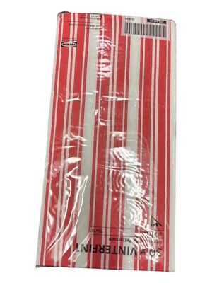 VINTERFINT Christmas Decoration Paper Napkins, Stripe Red/White 38x38 cm Ikea