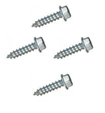FLANGED SELF TAPPING SCREWS ZINC PLATED HEXAGON HEX HEAD TAPPERS No.6,8,10,12,14