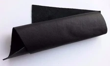 Cowhide Genuine Black Leather Cut Piece 6" X 18" Made in USA 15cm x 45cm 