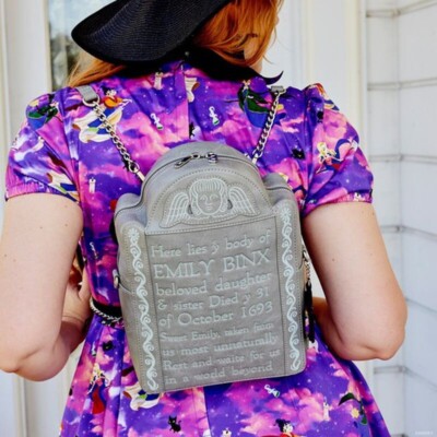 Loungefly Disney Hocus Pocus Emily Binx‎ Tombstone Backpack Stitch Shoppe Loungefly~Hocus Pocus~Emily Binx Tombstone  main image 2