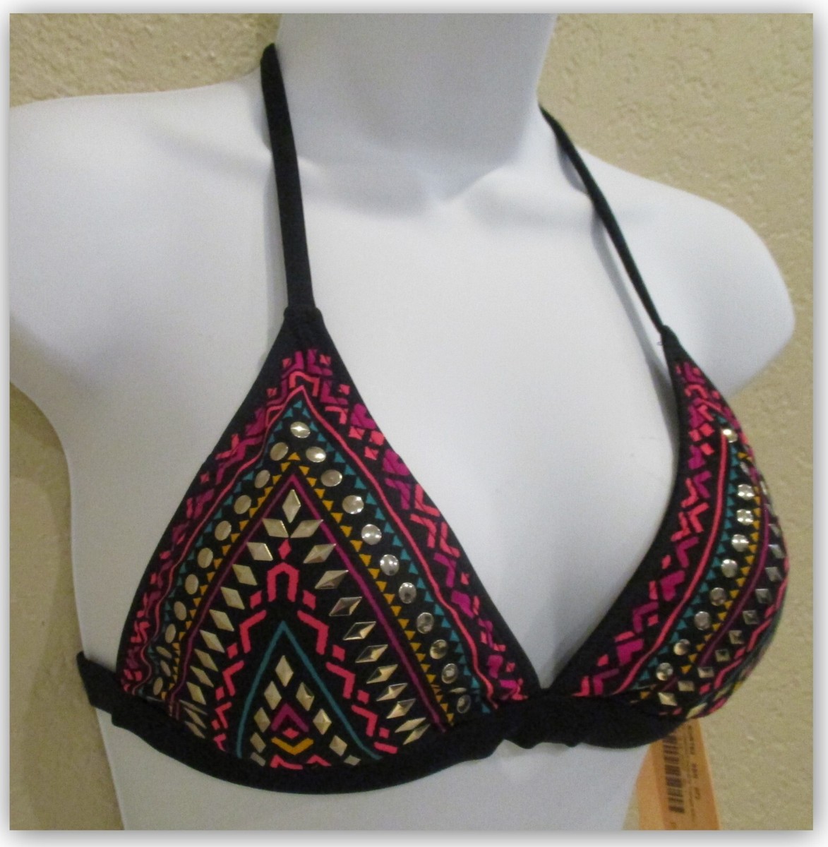 Haut de bikini triangle pigeonnant - Noir - FEMME | H&M CA