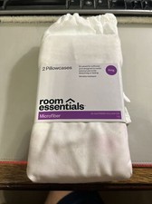 Room Essentials Microfiber Pillowcase - White King .