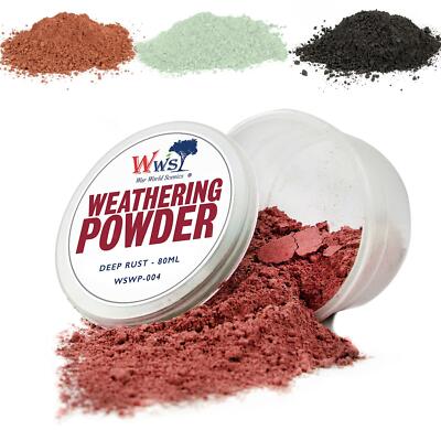 Weathering Powder 4er Set - WSWP-013| 4x80ml - Eisenbahn Diorama Effekt