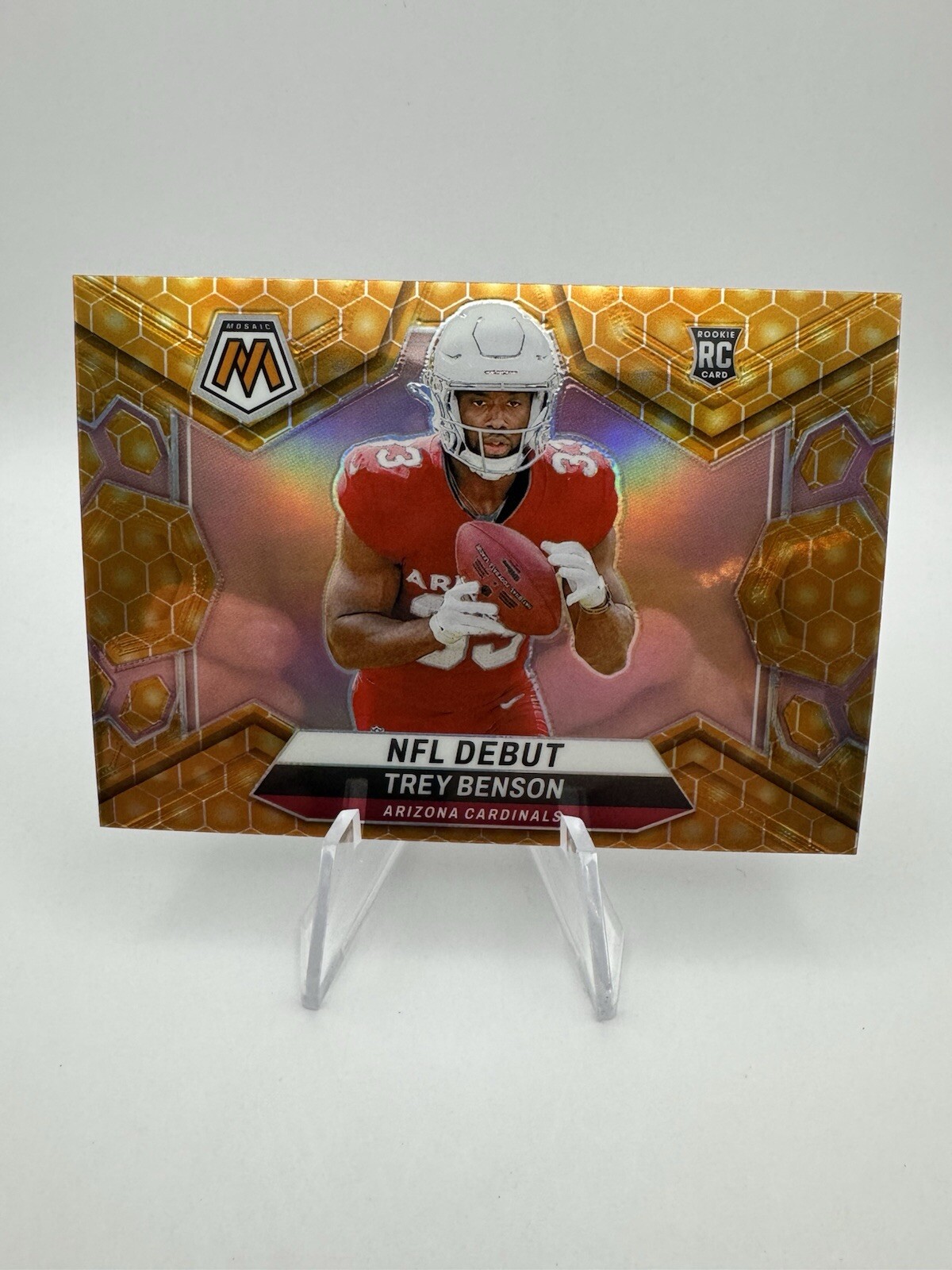 2024 Panini Mosaic Trey Benson Nfl Debut Honeycomb Case Hit Ssp