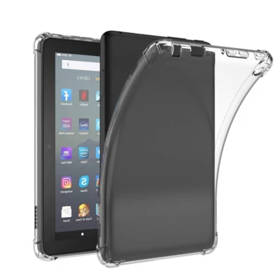 For Amazon Fire HD8/HD10 2020/21/22/23 Plus Max Case Clear Tablet Cover Silicone