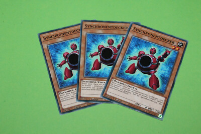 YuGiOh Playset LED8-DE048 Synchroentdecker Common 3x