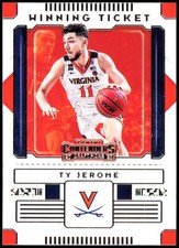 2020 Panini Contenders Draft Picks #3 Ty Jerome Winning Ticket Cavaliers