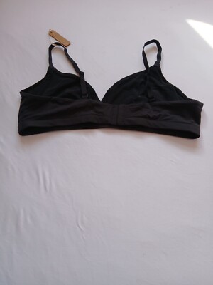 Skims women non-padded cotton Bralette Color ONYX Style BR-TRI-0235 Size 2X G56