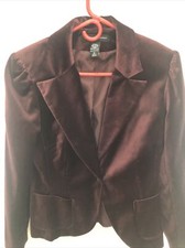 New York  Company Pre Owned. Super Nice. Size 10 Burgundy Velvet Blazer