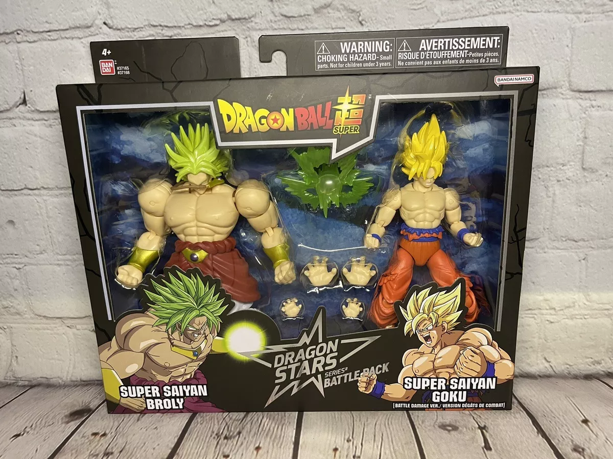 Dragon Ball Super Dragon Stars Super Saiyan Goku Battle Damage Ver. vs. Super  Saiyan Broly Dragon Ball Z Battle 2-Pack