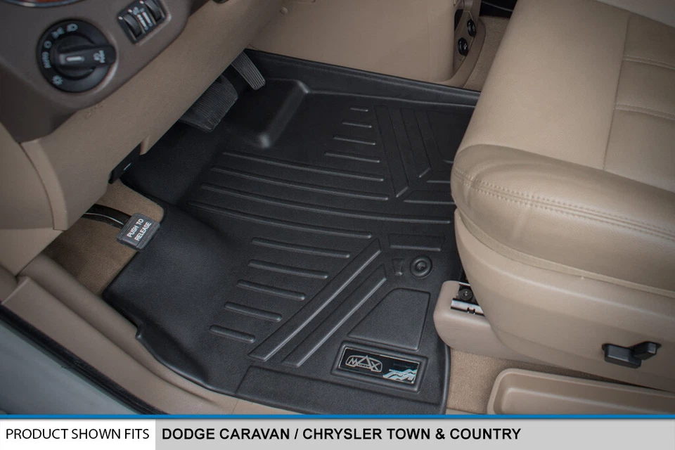 SMARTLINER Floor Mats Cargo Trunk Liner 2008-2020 Grand Caravan Town And Country - Image 2 of 4