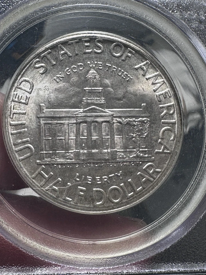 1946 Iowa Commemorative Silver Half Dollar PCGS MS65      Lot #827 - Image 2 of 4
