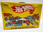 Hot Wheels Vintage 24 Car Collector's Case Storage Yellow No. 8227 (1983) W/Cars