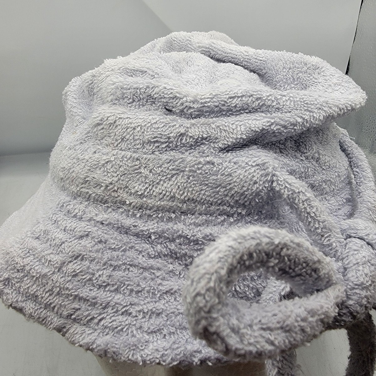 Levis Terry Cloth Womens Gray Bucket Hat With Bow Home Relax  display picture 3