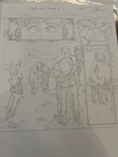 Harbinger Wars (2013) # 1 Clayton Henry ORIGINAL ART SPLASH PAGE VALIANT