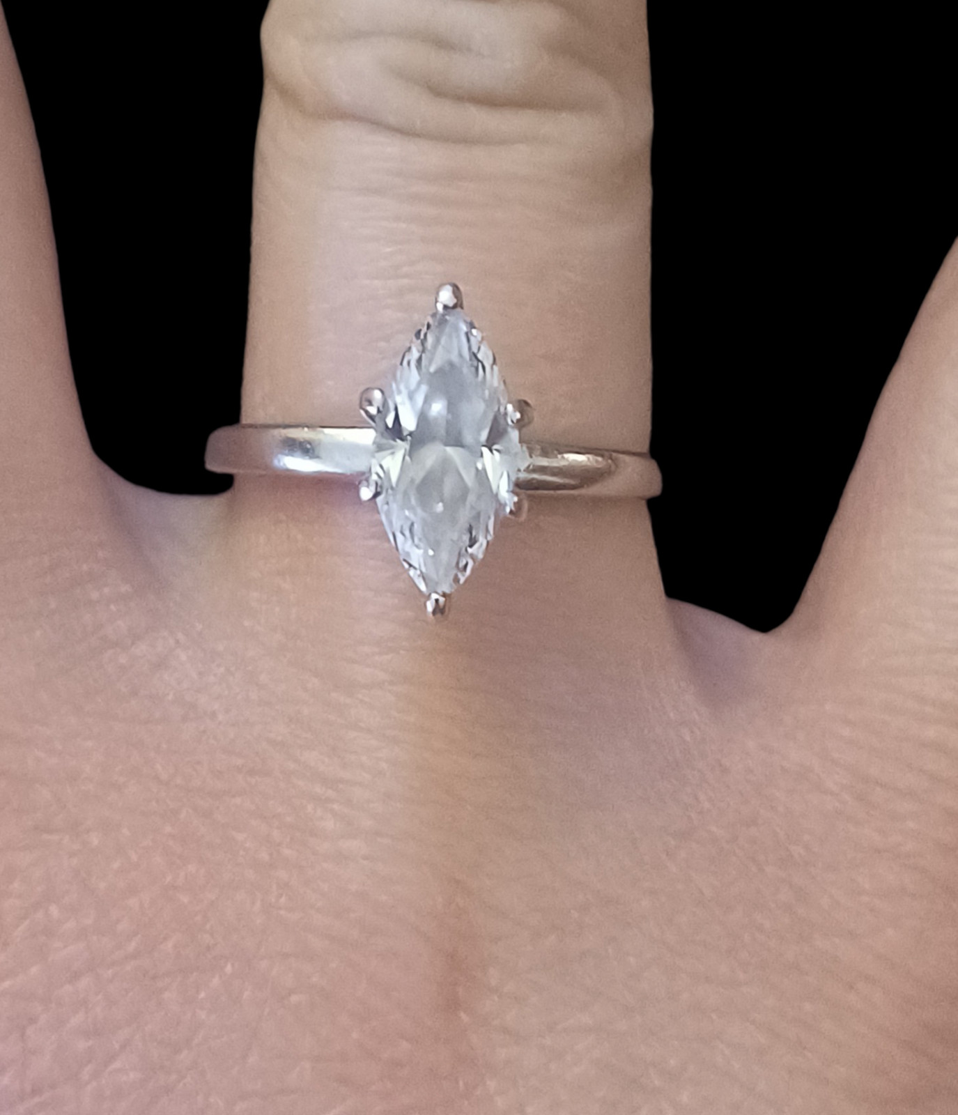 Seta 925 Sterling Silver Solitaire Engagement Sta… - image 3