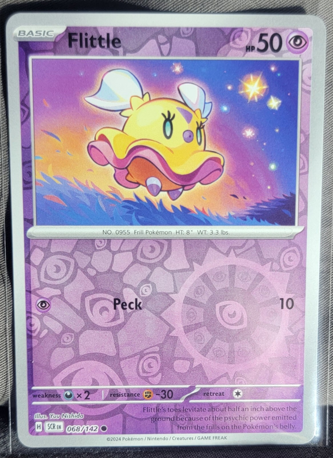 Pokemon TCG Card Flittle 068/142 S&V Stellar Crown Common Reverse Holo NM