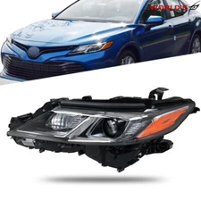 Headlight Left For Toyota Camry L LE SE 2018 2019 2020-22 Driver Side Headlamps