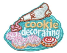 Girl Boy Cub COOKIE DECORATING Fun Patches Badges SCOUTS GUIDES  Baking