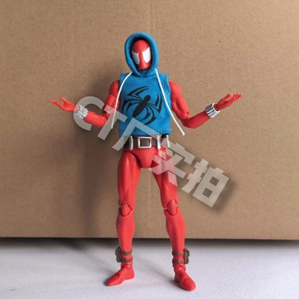 En stock CT Toys MAFEX No.186 Scarlet Spider versión cómic Figura de acción Spider-Man Foto 4 de 4