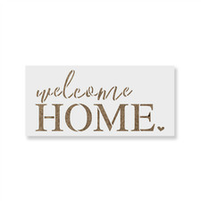 Welcome Home Stencil - Durable  Reusable Mylar Stencils
