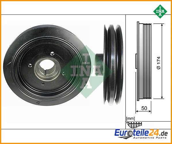 Riemenscheibe, Kurbelwelle Ina 544010710 FüR Mitsubishi L200-image