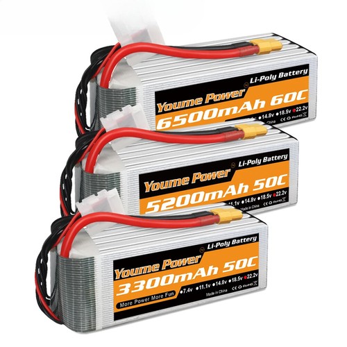 6S 22,2V Lipo Akku 3300mah 4000mah 4500mah 5200mah RC Auto Flugzeug Heli Teile - Bild 29 von 35