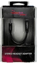 Rocketfish Mobile Phone Stereo Headset Adapter 2.5mm - 3.5mm