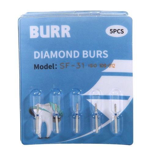 5 pcs Zahnarzt Diamant Bohrer Schleif Fräs Präparation Dental High speed Turbine - Bild 455 von 757