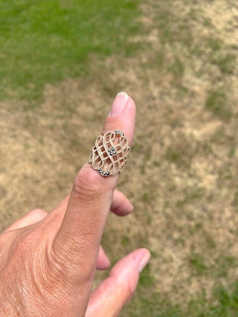 Vintage Estate Marcasite 925 Sterling Silver Ring size 6