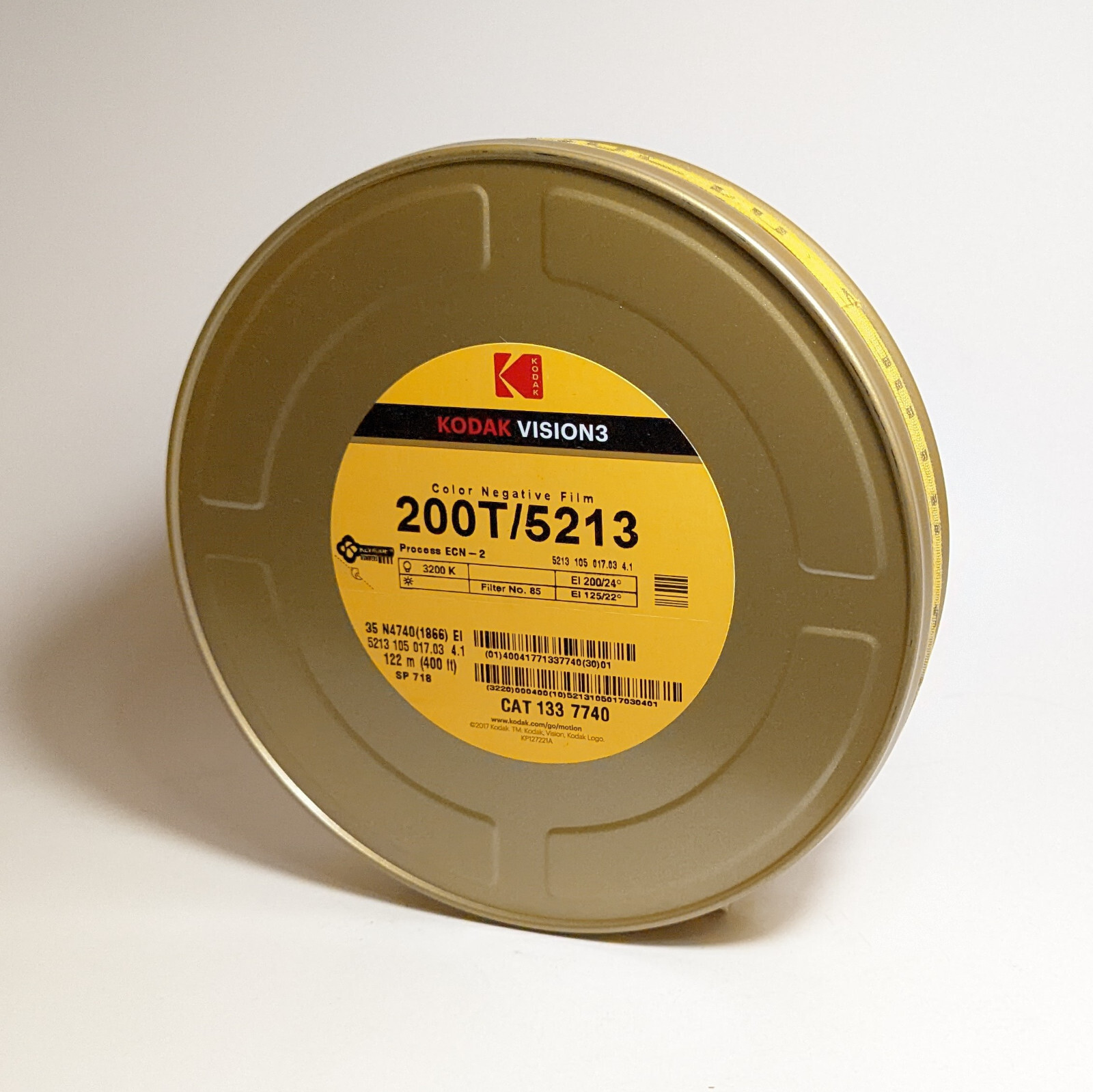 KODAK 35MM VISION3 COLOR NEG. MOVIE FILM 200T / 5213 400' ft *BRAND NEW