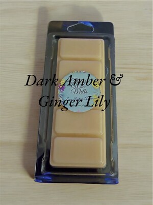 (2) Dark Amber & Ginger Lily Eco Sojawachs Bar inspiriert von JM.
