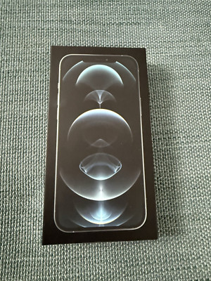 Apple iPhone 12 Pro Max Empty Box Silver 128GB ( Box ONLY )