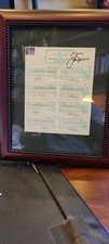 Jack Nicklaus Autograph Framed 1986 Masters 4 Rounds LOA Signed Auto Scorecard