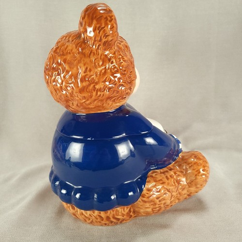 OREO Teddy Bear Cookie Jar Patriotic Flag 2002 Vintage 6th in Series Kraft Foods - Picture 10 of 18