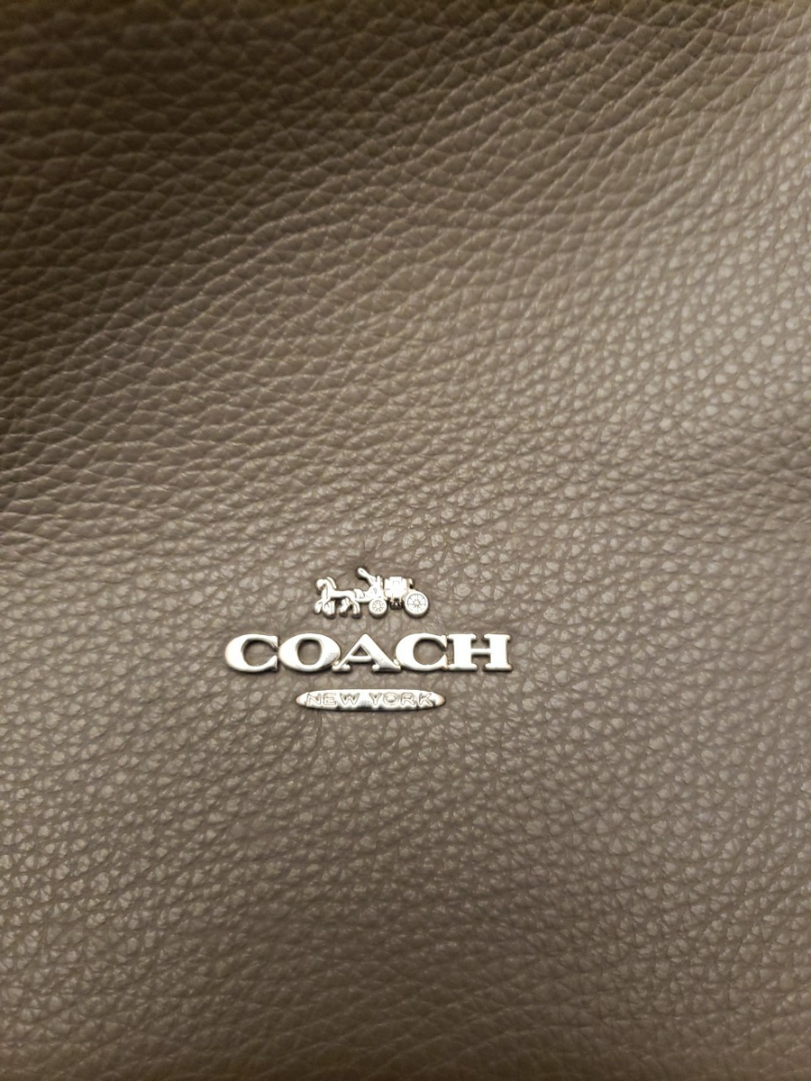 New Coach C1522 Pennie Hobo Heather Gray Mixed Leathers